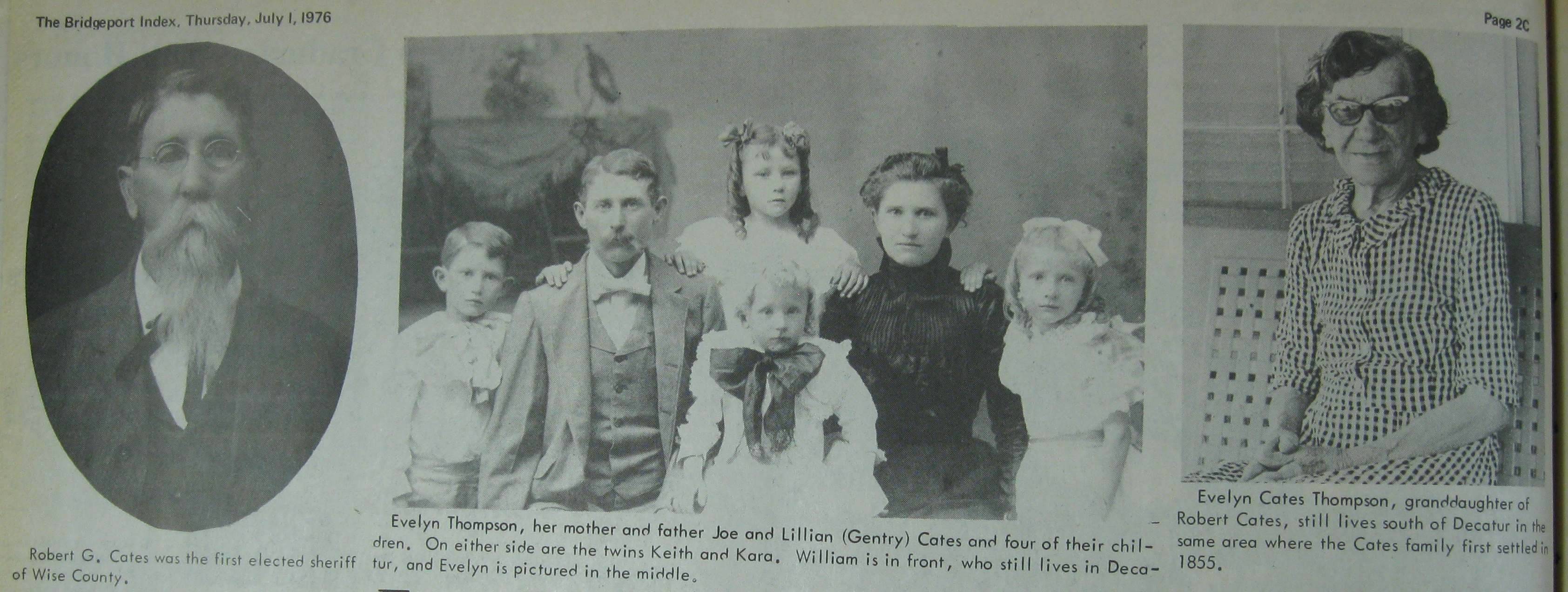 Old Cates Family Pictures, Wise County Texas